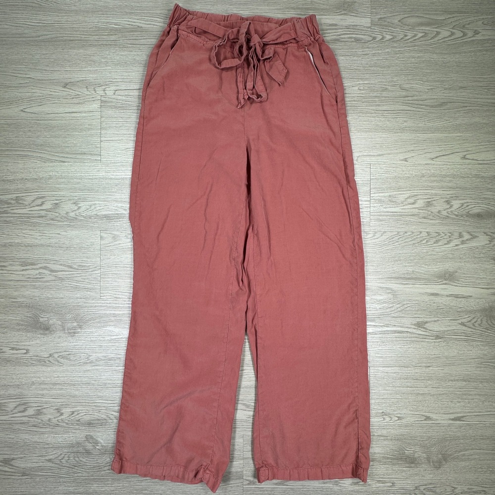 Thread & Supply Rose Clay Wide-Leg Tie Waist Pants